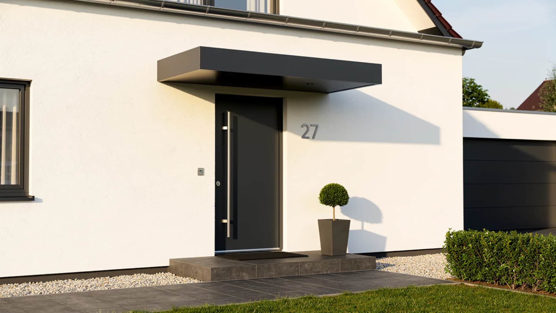 Eingangsüberdachungen — Aluminium-Konstruktion — Brait Überdachungen Ulm
