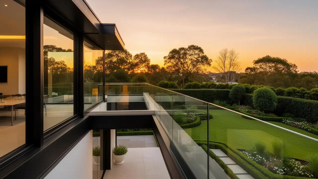 Premium Aluminium-Terrassenüberdachung mit VSG-Glasdach von Brait Überdachungen Ulm